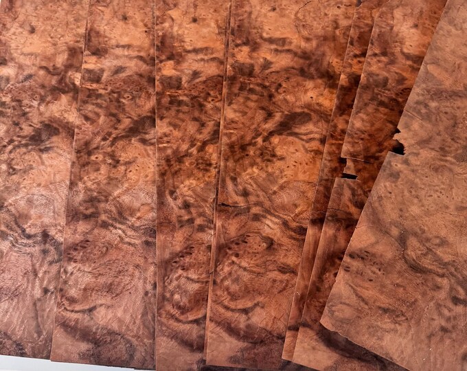 Highly Figured Black Walnut Burl 18 Sheet Bundle Veneer 10" X 12 ...