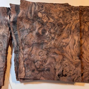 Highly Figured Walnut Burl 24 Sheet Bundle Veneer 9+&quot; x 10+&quot; Special