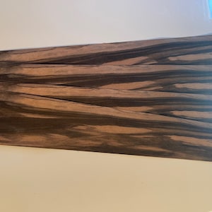 Flat Cut Macassar Ebony 4&quot; x 34&quot; Bundle 4 sheets