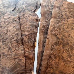 Highly Figured Black Walnut Burl 24 Sheet Bundle Veneer 7&quot; x 26&quot; or 8&quot; x 14&quot; or 7&quot; x 11&quot;