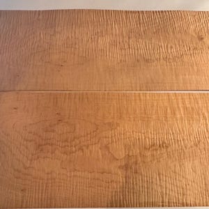Beautiful curly flat cut maple veneer bundle 2 sheet bundle see description