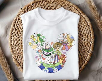 Toy Story Shirt, Buzz Woody Alien Tee, Pixar Characters Tshirt, Disney Friends Shirt, Cute Toy Story Tee, Retro Pixar Tshirt, Disney Shirt