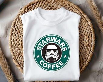 Star Wars Coffee Shirt, Funny Stormtrooper Tee, Sci Fi Coffee Tshirt, Star Wars Shirt, Galactic Barista Tee, Space Cafe Shirt