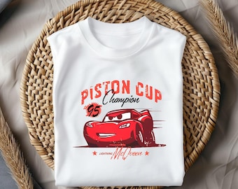 Lightning McQueen Piston Cup Shirt, Cars Movie Racing Tee, Retro 95 Speed Tshirt, Pixar Racer Shirt, Classic Cartoon Car Tee, Disney Tshirt