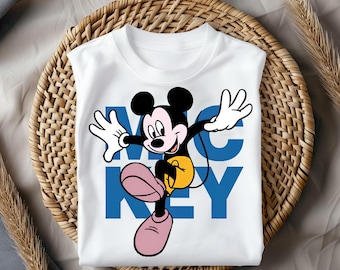 Mickey Mouse Shirt, Retro Cartoon Tee, Classic Disney Style Tshirt, Vintage Mickey Design Shirt, Cute Character Tee, Happy Cartoon Tshirt