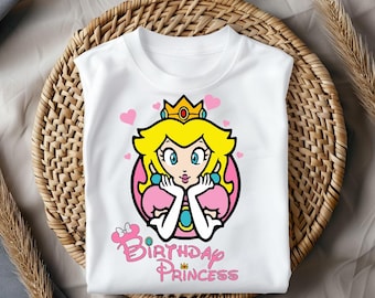 Birthday Princess Shirt, Cute Princess Birthday Tee, Pink Princess Birthday Outfit, Girls Birthday Shirt, Princess Party Shirt