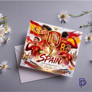 Spanien Fußball WM 2026 Tumbler Wrap | 20 Unzen Skinny | Digitaler Download | Fifa 2026 | Fußball Fan | Sublimationsdesign Bild 5