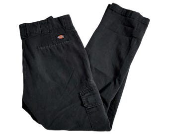 Pantalones cargo negros de corte recto ajustado de Dickies