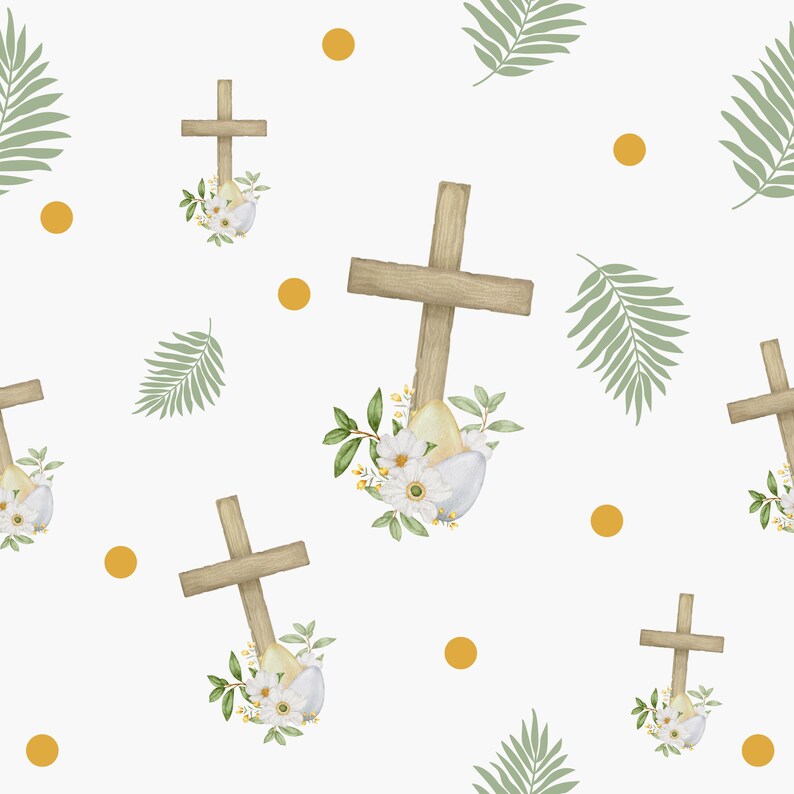 Easter Religious Digital Paper Pack | Christian Easter Seamless Patterns | Junk Journal Kit