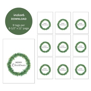 Christmas Gift Tags | Printable Gift Tags | Simple Gift Tags | Printable PDF | Gift Bag Tags