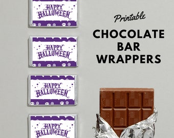 Candy Bar Wrapper | Halloween Candy Label | Printable Chocolate Bar Wrapper | Candy Bar Labels