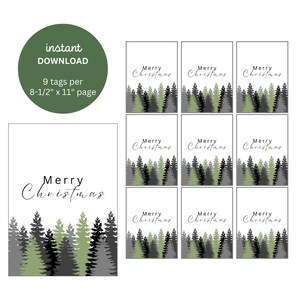 Étiquettes cadeaux pour sapin de Noël : autocollants des fêtes à imprimer (PDF)