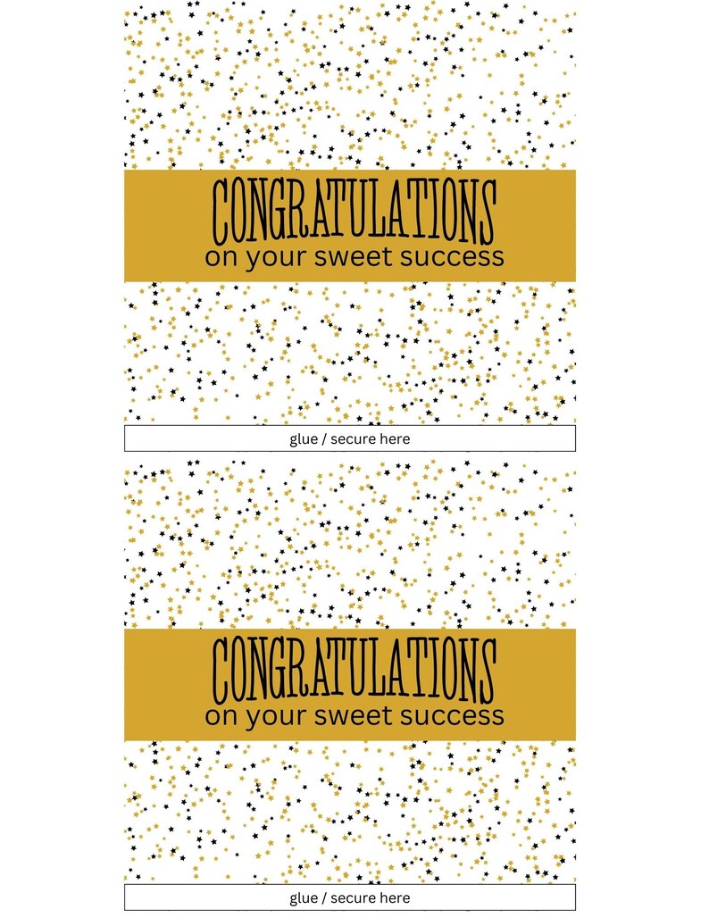 Congrats Candy Bar Wrapper Printable Candy Wrapper Congrats on Your ...