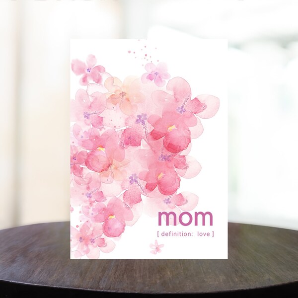 Printable Mother's Day Card Watercolor Card Printable Digital Download Greeting Cards