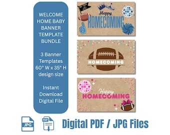 Banner Vorlage Heimkehr Tanz Banner Bundle Digitaler Download