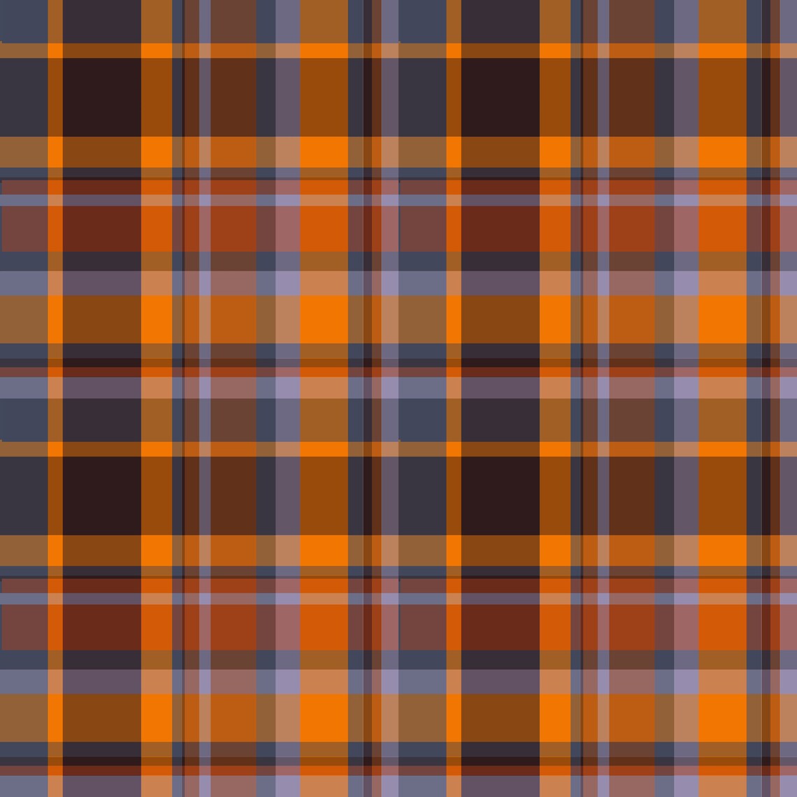 Orange Plaid Digital Paper Pack: Gingham Scrapbooking (digital Download ...