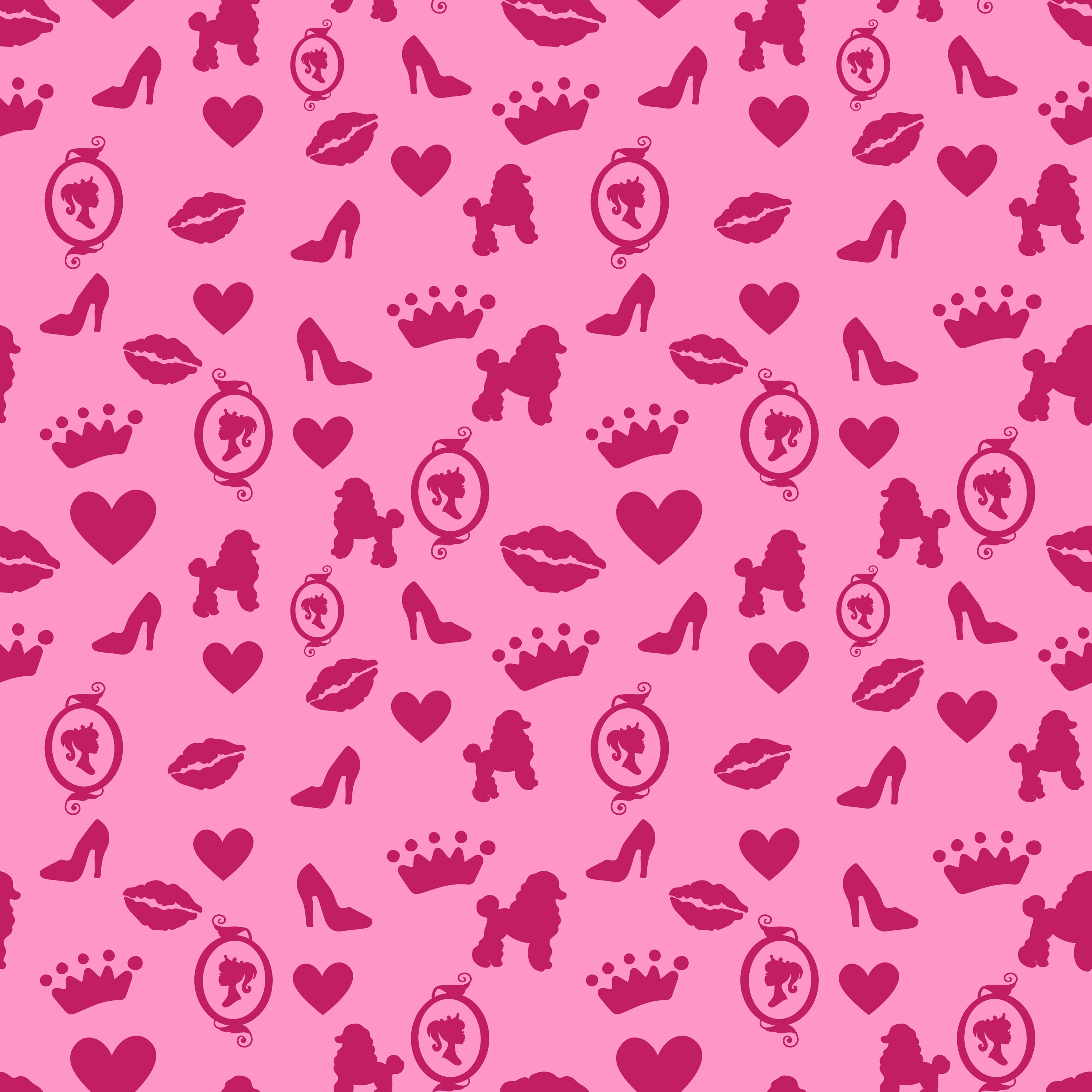 Fashion Doll Digital Paper Pack Barbie Seamless Patterns Instant ...