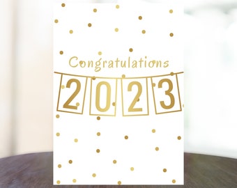 Class of 2023 Printable Graduation Card Congrats Greeting Card Instant Download