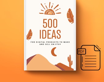 500 Etsy Digital Produkt-Ideen: So verkaufen Sie online (PDF)
