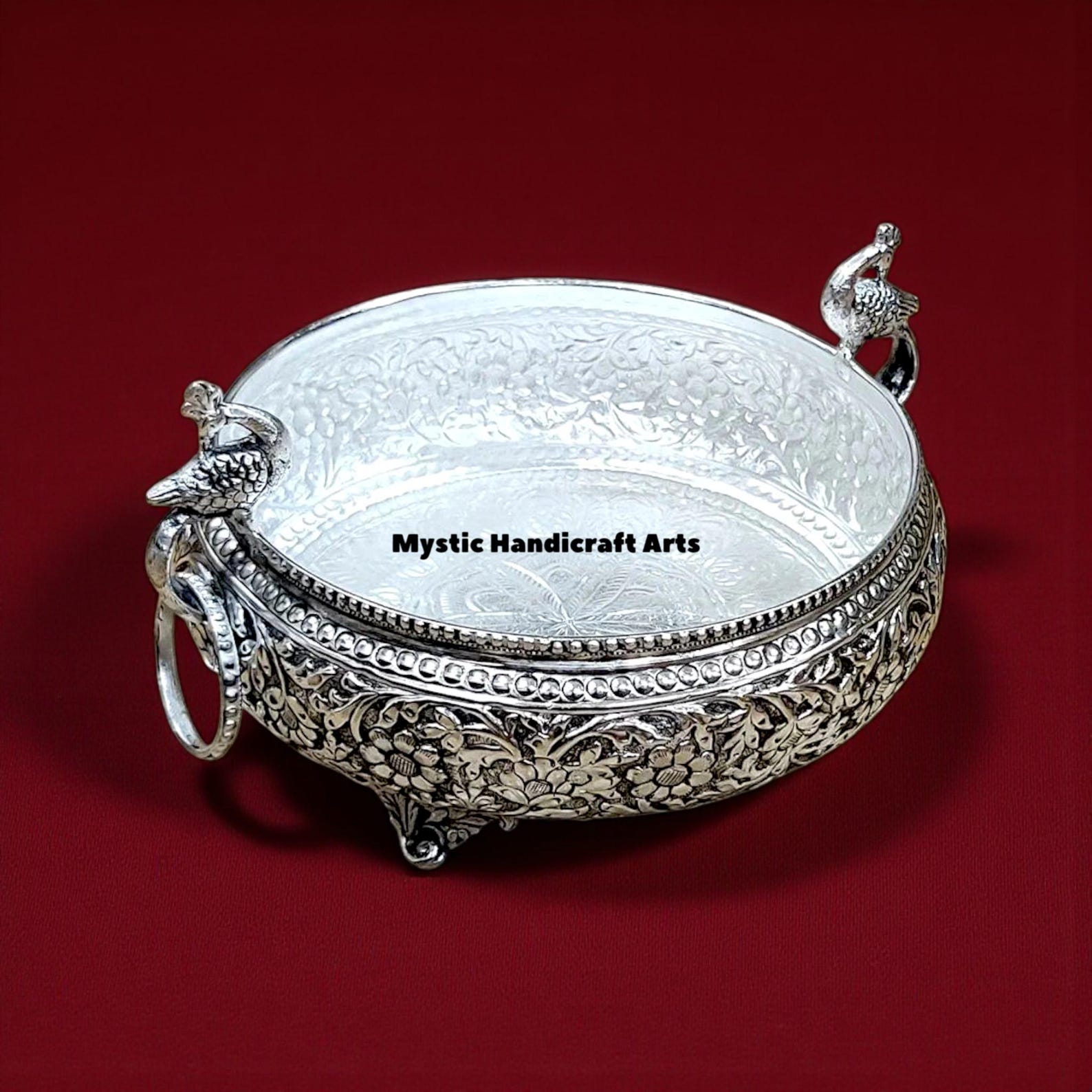925 Silver Decorative Urli Bowl with Tealights