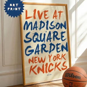 Madison Square Garden I New York Knicks I Art Print