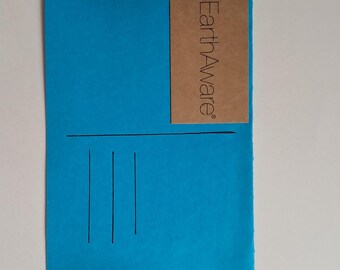 Postkarte Blau