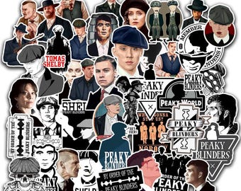 43 PCS Peaky Blinders Movie Stickers – Thomas Shelby Decals for TV Show Fans