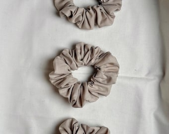 Elastico per capelli in cotone fatto a mano - Beige - Decorazione per capelli fatta a mano - Accessori per capelli