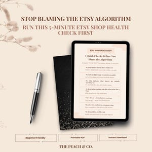Etsy Audit Checklist | Quick SEO & Shop Review PDF