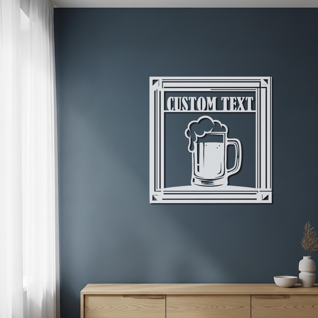 Custom Wall Sign, Beer Wall Sign, Personalized Gifts, Bar Wall Decor ...