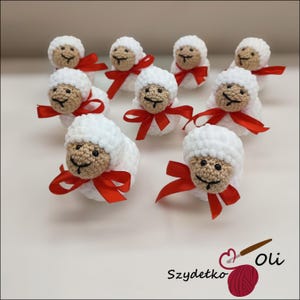 Easter Small Lamb Crochet Pattern Amigurumi PDF Beginner Friendly Decoration Polish English Mini Toy Little Cute SheepTutorial Instruction