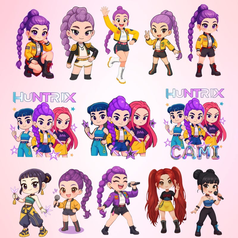 Stickers De Las Guerreras Del Kpop Etsy M xico