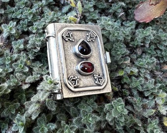 Handmade Sterling Silver Magic Book Locket