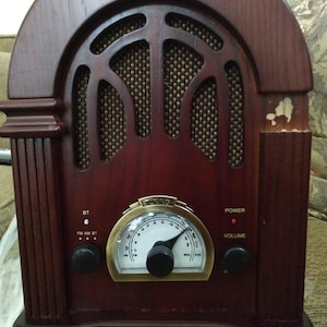 Wooden Retro AM/FM Radio With Bluetooth | Vintage Radio | Retro Radio | Antique Style Radio | Wooden Radio | Classic Radio