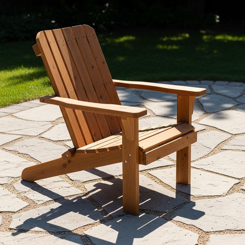 DIY Wooden Patio Chair PDF Plans – Outdoor Chair Build – Digital ...