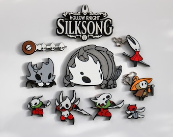 Set de imanes de Hollow Knight Silksong: Arte del juego impreso en 3D