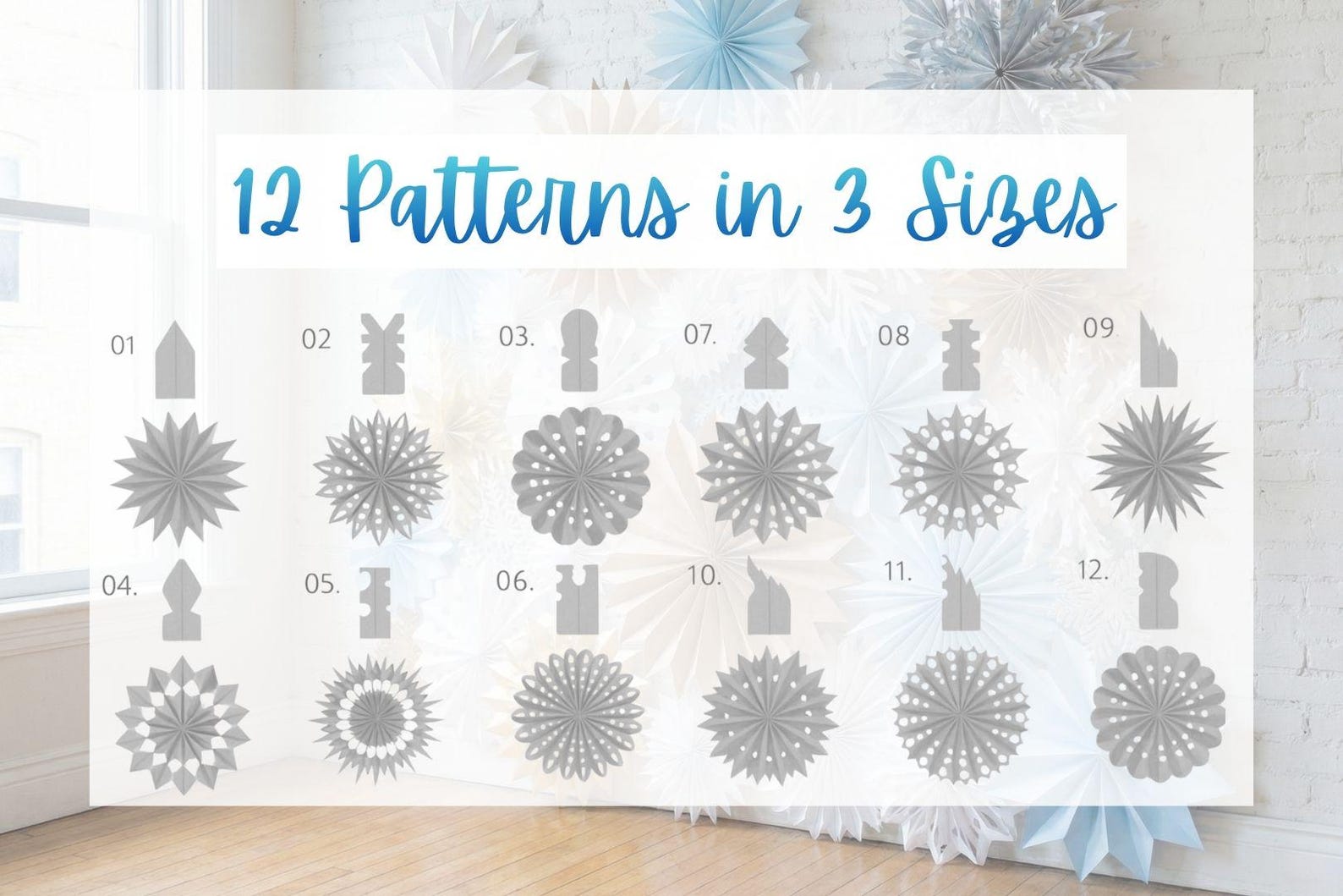 DIY 3D Paper Snowflake Patterns | Christmas Paper Decorations ...