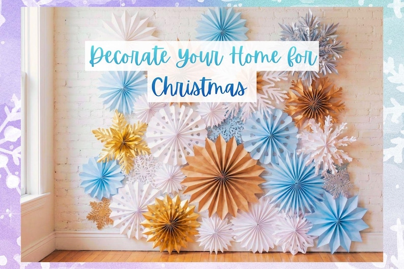 DIY 3D Paper Snowflake Patterns | Christmas Paper Decorations ...