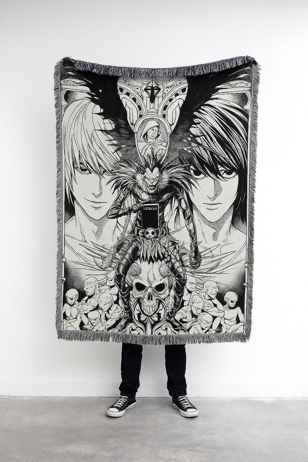 Death Note Anime | Black Ivory Tapestry Throw - Etsy