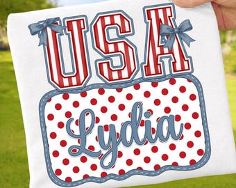 Independence Name Plate PNG: USA Patriotic Bow Cute Custom Fourth Of July Aesthetic Stars Stripes Clipart (Digital Download)