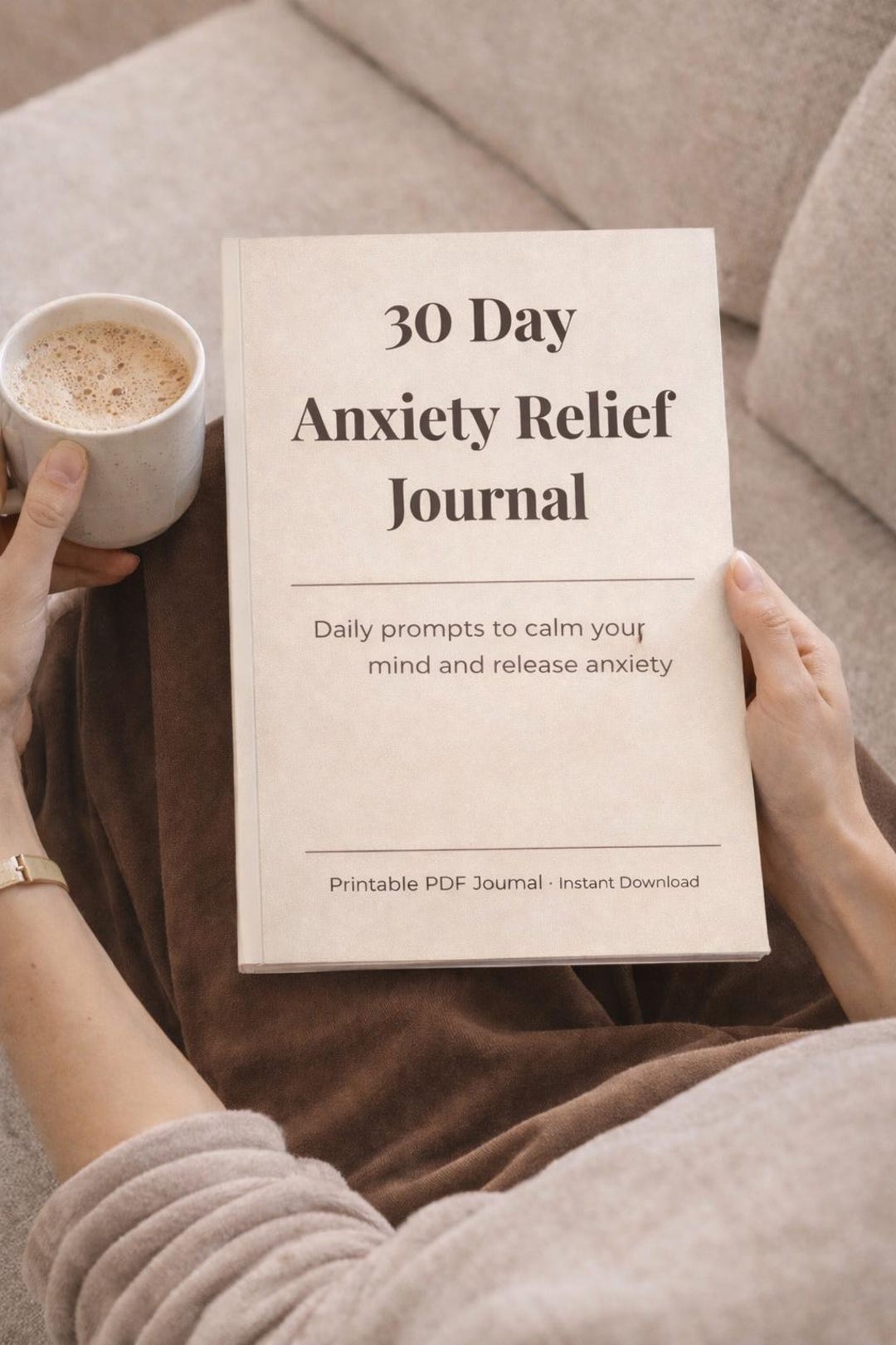 30 Day Anxiety Relief Journal Printable, Mental Health Journal PDF ...