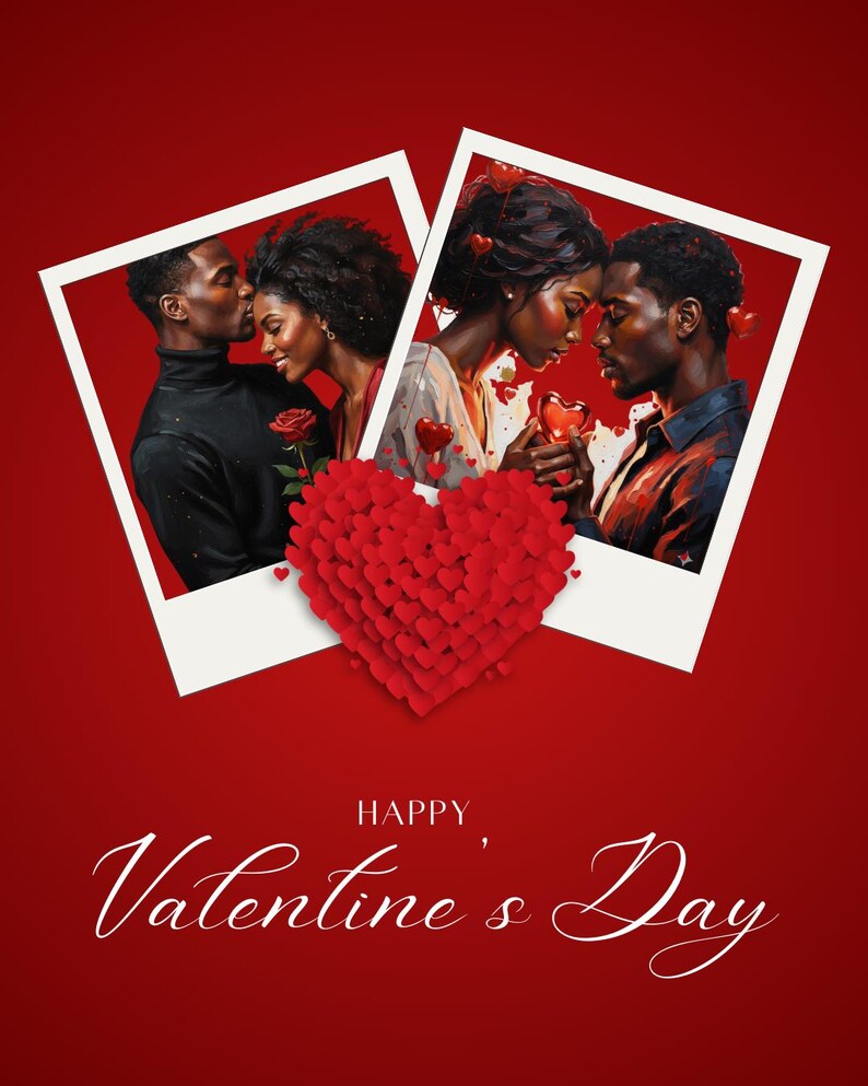 50+ Black Couple Goals Clipart Bundle Png | Valentines Day Mega Bundle ...
