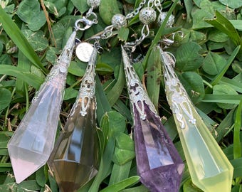 Quartz Crystal Pendulum (Multiple Colors)