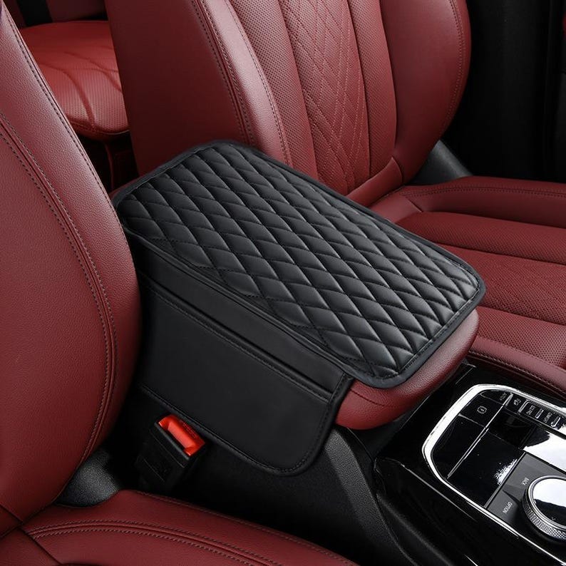 Universal Car Armrest Cover – Console Protector With Storage Pocket ...
