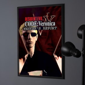 Resident Evil Code Veronica Wesker's Report Poster Print | Gaming Poster | Gaming Decor | Video Game Poster | Gaming Gift | Gaming Cover