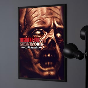 Resident Evil Survivor 2 Code Veronica Poster Print | Gaming Poster | Gaming Decor | Video Game Poster | Gaming Gift |Video Game |Game Cover