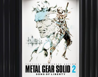 メタルギアソリッド: ツインスネークス 額入りプリント広告/ポスター