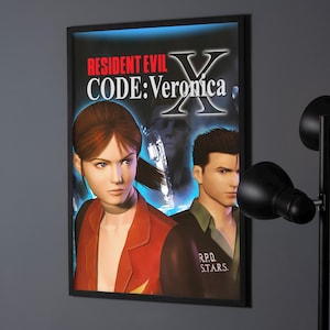 Resident Evil Code Veronica Poster Print | Gaming Poster | Gaming Decor | Video Game Poster | Gaming Gift | Gaming Cover