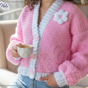 Bubble Crop Cardigan - Etsy
