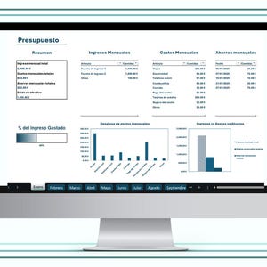 Plantilla de ahorro y presupuesto en Excel (automatyzacja)